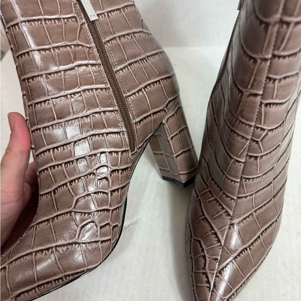 Marc Fisher Urmi Pointed Toe Bootie Crocodile - image 3